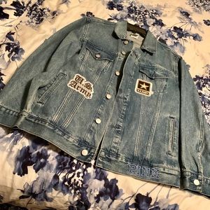 New Ladies pink jean jacket